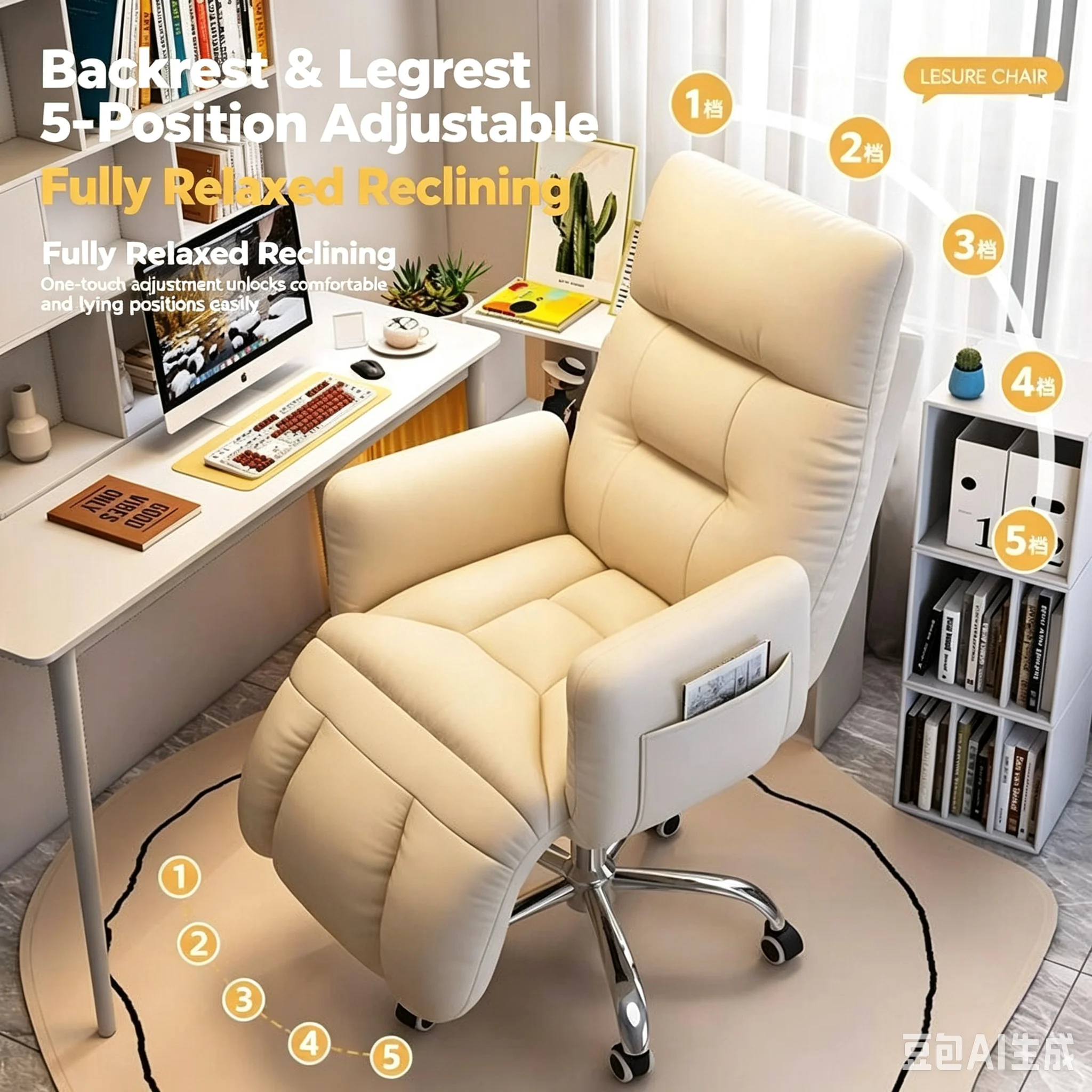 5 Gear Adjustable Recliner Off - Office Tech Gear recension och pris