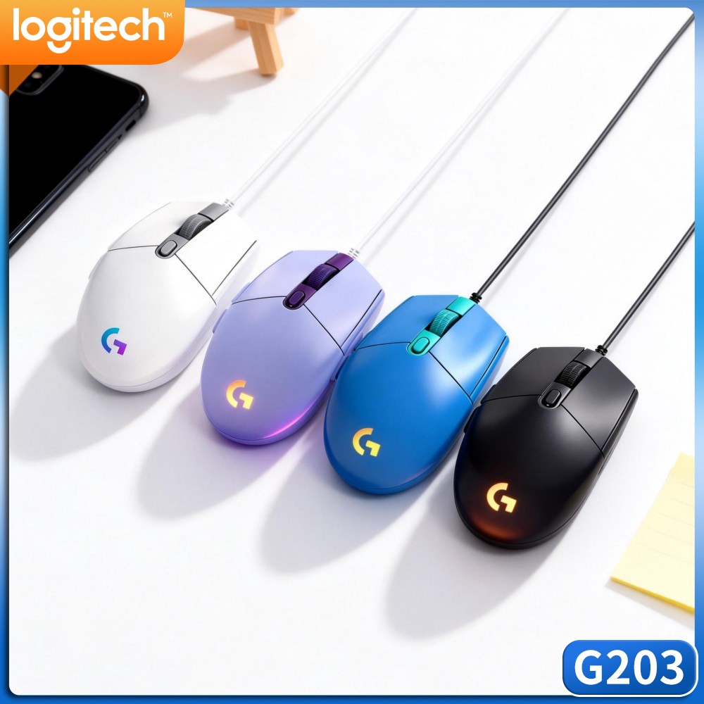 Logitech G203 LIGHTSYNC Wired  - Logitech Mouse G203 recension och pris