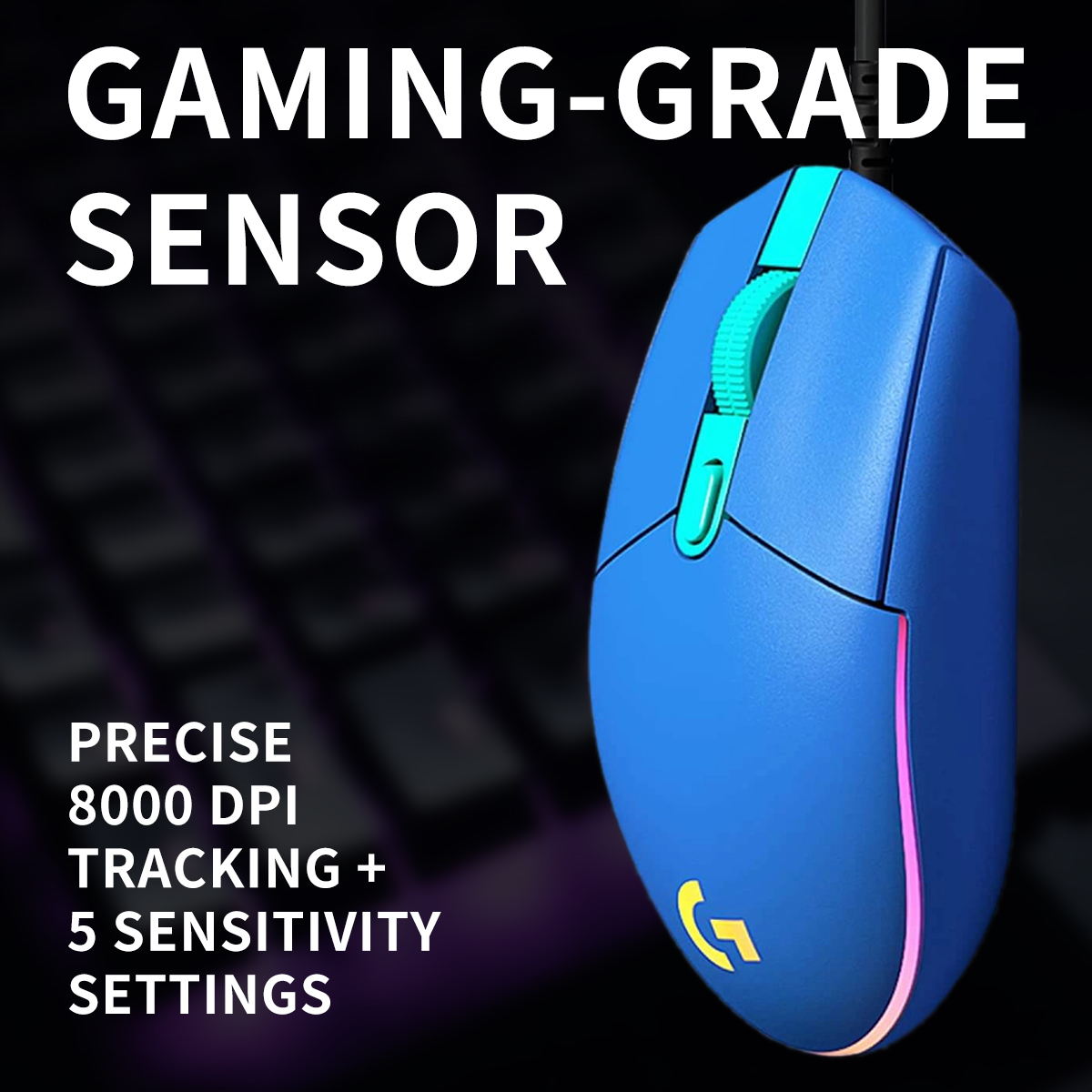 Logitech G203 LIGHTSYNC Wired  - Logitech Mouse G203 recension och pris