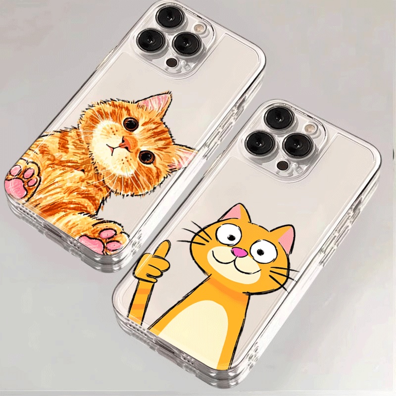 Cute Cartoon Orange Cat Phone  - Receipt Printer Thermal recension och pris