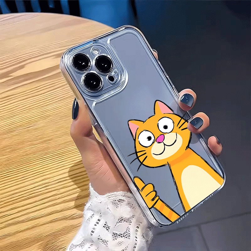 Cute Cartoon Orange Cat Phone  - Receipt Printer Thermal recension och pris