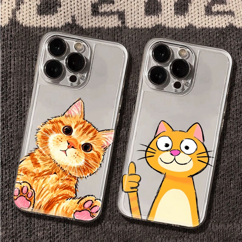Cute Cartoon Orange Cat Phone  - Receipt Printer Thermal recension och pris