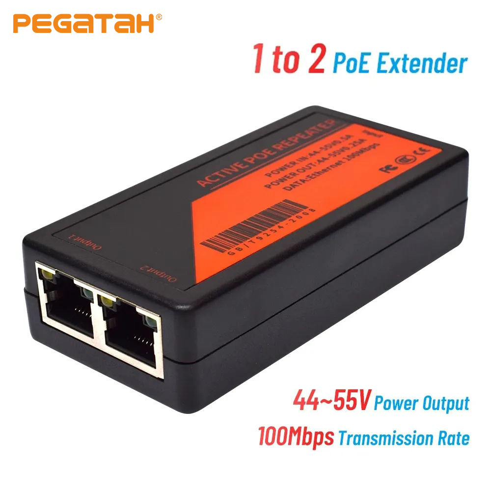 1 to 2 Ports PoE Extender 100M - Power Over Ethernet recension och pris